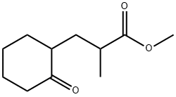 3-(2-氧代环己基)-2-甲基-丙酸甲酯 结构式