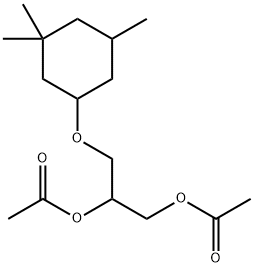 3-[(3,3,5-Trimethylcyclohexyl)oxy]-1,2-propanediol 1,2-diacetate Struktur