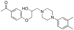 1-(4-Acetylphenoxy)-3-[4-(3,4-dimethylphenyl)-1-piperazinyl]-2-propanol Structure