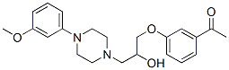1-(3-Acetylphenoxy)-3-[4-(3-methoxyphenyl)-1-piperazinyl]-2-propanol Struktur