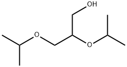 2,3-ジイソプロポキシ-1-プロパノール 化学構造式