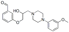 3-[2-Hydroxy-3-[4-(3-methoxyphenyl)-1-piperazinyl]propoxy]benzaldehyde Struktur