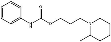 N-Phenylcarbamic acid 3-(2-methylpiperidino)propyl ester Struktur