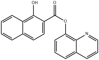 1-Hydroxy-2-naphthoic acid 8-quinolyl ester Structure