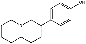 オクタヒドロ-3-(4-ヒドロキシフェニル)-2H-キノリジン 化学構造式