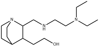2-[[2-(Diethylamino)ethyl]aminomethyl]-3-quinuclidineethanol Struktur