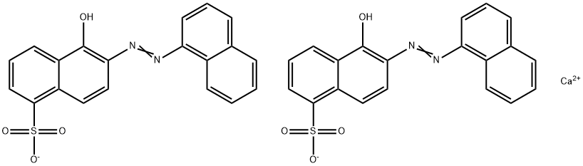 calcium bis[5-hydroxy-6-(naphthylazo)naphthalenesulphonate]  Structure