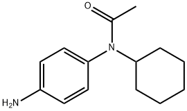 p-amino-N-cyclohexylacetanilide Structure
