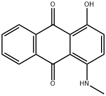 1-hydroxy-4-(methylamino)anthraquinone Struktur