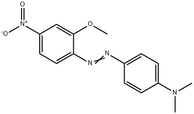 4-[(2-甲氧基-4-硝基苯基)偶氮基]-N,N-二甲基苯胺, 6373-90-6, 结构式