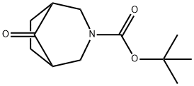 tert-butyl 8-oxo-3-azabicyclo[3.2.1]octane-3-carboxylate Struktur