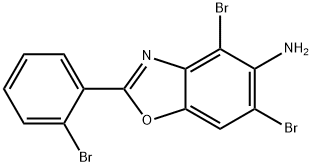 4,6-DIBROMO-2-(2-BROMOPHENYL)-1,3-BENZOXAZOL-5-AMINE Structure