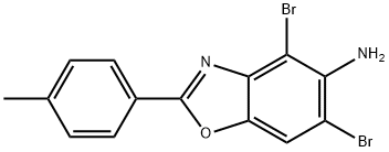 4,6-DIBROMO-2-(4-METHYLPHENYL)-1,3-BENZOXAZOL-5-AMINE Structure