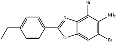 4,6-DIBROMO-2-(4-ETHYLPHENYL)-1,3-BENZOXAZOL-5-AMINE Structure