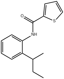 2-Thiophenecarboxamide,N-[2-(1-methylpropyl)phenyl]-(9CI) Struktur