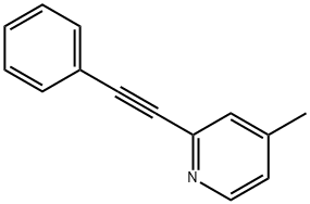 4-methyl-2-(phenylethynyl)pyridine 结构式