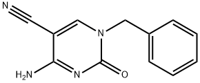 1,2,3,6-Tetrahydro-3-benzyl-6-imino-2-oxo-5-pyrimidinecarbonitrile Struktur