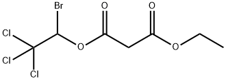 マロン酸1-エチル3-(1-ブロモ-2,2,2-トリクロロエチル) 化学構造式