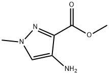 1-甲基-4-氨基吡唑-3-甲酸甲酯,637336-53-9,结构式