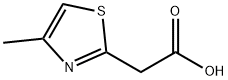 2-(4-甲基噻唑-2-基)乙酸, 637347-92-3, 结构式