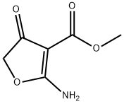 3-Furancarboxylic acid, 2-amino-4,5-dihydro-4-oxo-, methyl ester (9CI) Structure