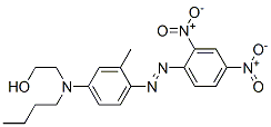 2-[Butyl[4-[(2,4-dinitrophenyl)azo]-3-methylphenyl]amino]ethanol Struktur