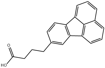 8-Fluoranthenebutanoic acid Struktur