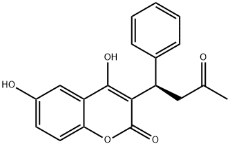 (R)-6-羟基华法林 结构式