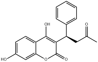 (R)-7-Hydroxy Warfarin 化学構造式