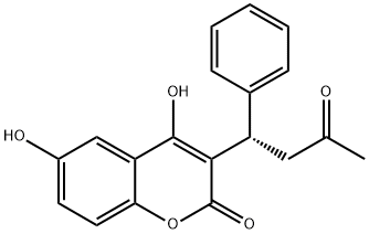 (S)-6-Hydroxy Warfarin Structure