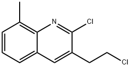 2-CHLORO-3-(2-CHLOROETHYL)-8-METHYLQUINOLINE 结构式