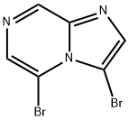 3,5-Dibromo-imidazo[1,2-a]pyrazine Struktur