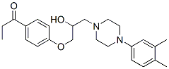 1-[4-[3-[4-(3,4-Dimethylphenyl)-1-piperazinyl]-2-hydroxypropoxy]phenyl]-1-propanone Struktur