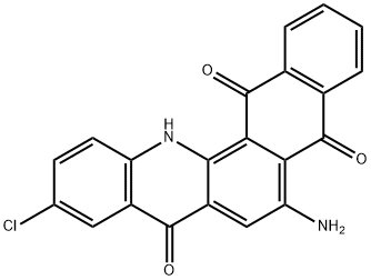 6-amino-10-chloronaphtho[2,3-c]acridine-5,8,14(13H)-trione 化学構造式