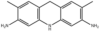 9,10-ジヒドロ-2,7-ジメチル-3,6-アクリジンジアミン 化学構造式
