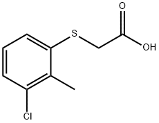 2-[(3-CHLORO-2-METHYLPHENYL)THIO]ACETIC ACID Structure