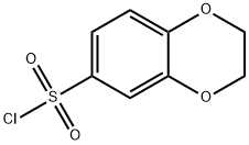 2,3-ジヒドロ-1,4-ベンゾジオキシン-6-スルホニルクロリド 化学構造式