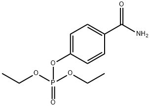 O,O-diethyl O-(4-carbamoylphenyl)phosphate Struktur