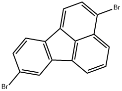 3,8-dibromofluoranthene  Structure