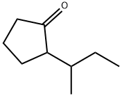 2-(1-メチルプロピル)シクロペンタノン 化学構造式