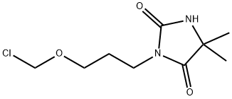 3-[3-(Chloromethyloxy)propyl]-5,5-dimethylhydantoin Struktur