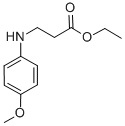 3-(4-甲氧基苯胺)丙酸乙酯 结构式