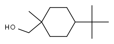 4-(1,1-ジメチルエチル)-α-メチルシクロヘキサンメタノール 化学構造式