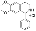 6,7-ジメトキシ-1-フェニル-1,2,3,4-テトラヒドロイソキノリン塩酸塩 化学構造式