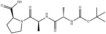 BOC-ALA-ALA-PRO-OH Structure