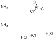 アクアペンタクロロロジウム(III)酸アンモニウム 化学構造式