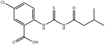 5-CHLORO-2-[[[(3-METHYL-1-OXOBUTYL)AMINO]THIOXOMETHYL]AMINO]-BENZOIC ACID|