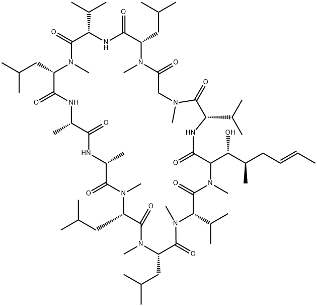 环孢霉素D, 63775-96-2, 结构式
