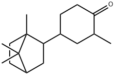 4-isobornyl-2-methylcyclohexan-1-one Struktur