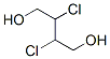 rac-(2R*,3R*)-2,3-ジクロロ-1,4-ブタンジオール 化学構造式